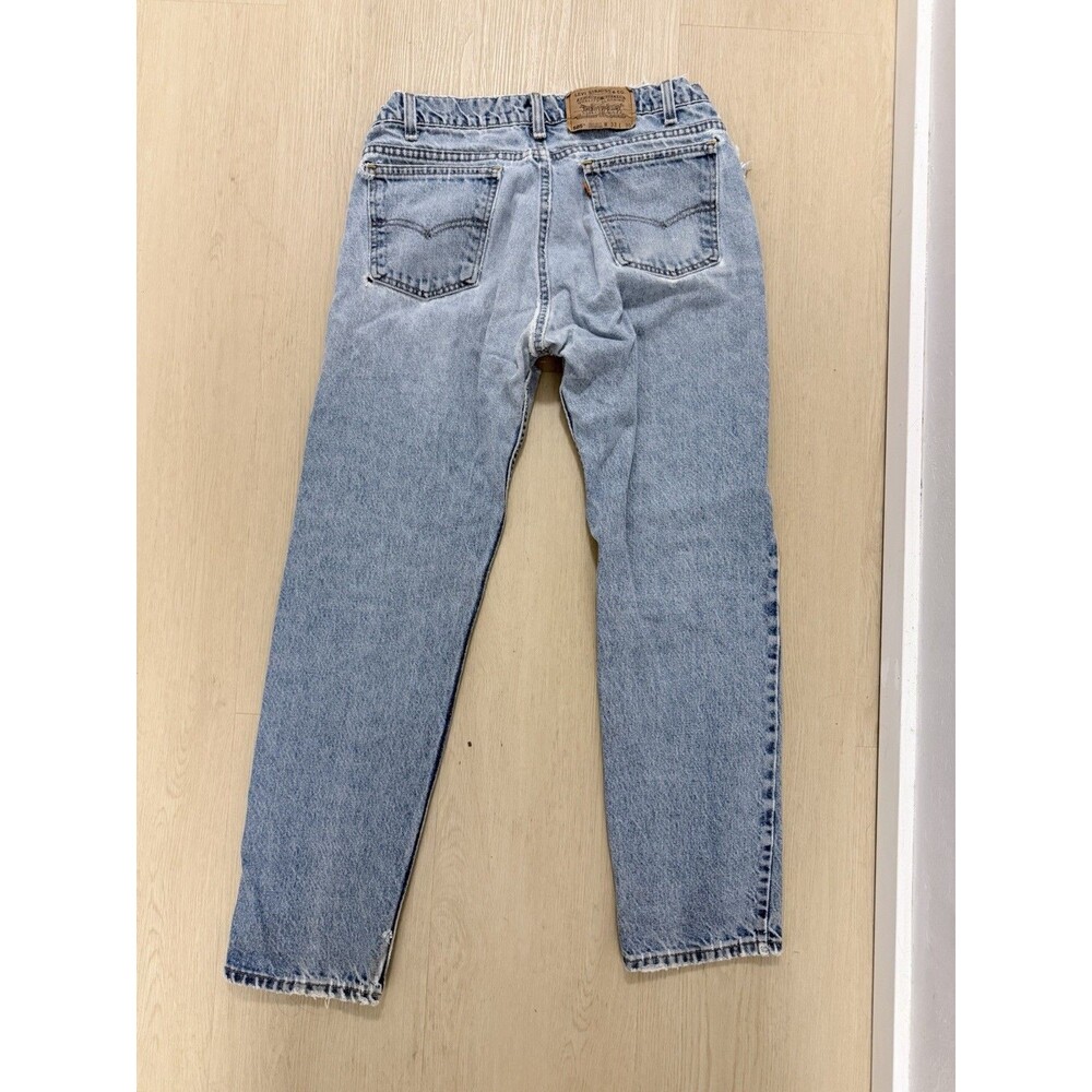 Vintage Y2K thrashed Levi's Orange Tab W33 L30 Straight Leg Jean Light wash